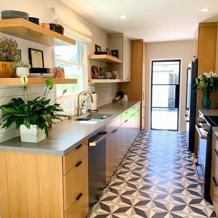 A striking mix of pattern and polish.